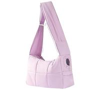 Mini Dog Purse Carrier, Artificial Plush/Canvas Cute Animals Bags, Trained Pets Handbag Outdoor Woman, Pet Shoulder Bag (purple)