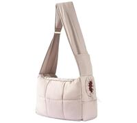 Mini Dog Purse Carrier, Artificial Plush/Canvas Cute Animals Bags, Trained Pets Handbag Outdoor Woman, Pet Shoulder Bag (grey)