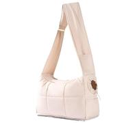 Mini Dog Purse Carrier, Artificial Plush/Canvas Cute Animals Bags, Trained Pets Handbag Outdoor Woman, Pet Shoulder Bag (khaki)