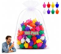 Mini Doigt d'Honneur 100 Pièces, PLA 8 Couleurs, Cadeau Humour Fête | 100 Pièces, 8 Couleurs, PLA, Impression 3D, Mini Format, Pour Farces Cadeaux Fêtes Anniversaires