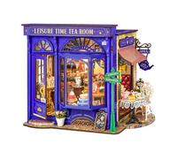 Mini Dollhouse - ROBOTIME Maison miniature à faire soi-même pour salon de thé Rolife Leisure Time