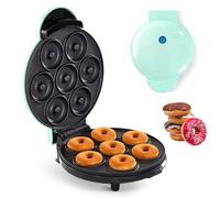Mini donut Maker - Chauffage double face, surface antiadhésive pour petit déjeuner, collations, desserts - Pour 7 beignets