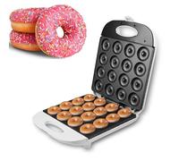 Mini donut Maker pour 16 beignets, machine de cuisson anti-adhésive pour recettes végétaliennes et noix