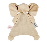 Nattou Mini Doudou éléphant, Compagnon dès la Naissance, env. 25 cm, en Polyester/Coton, pour Fan, Sable