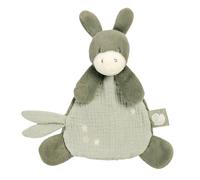 Mini doudou Loulou âne vert fonce