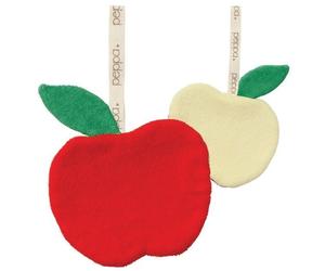 Mini Doudou Peppa Attache Sucette Pomme - Doudou Bio Equitable