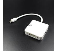 Mini Dp vers HDMI, Vga 3 en 1, Mini Display Port Dp, Thunderbolt vers Dvi, Vga, câble adaptateur compatible pour Macbook L