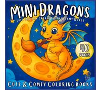 Mini Dragons: Epic Baby Dragons and Magical Creatures - A Fantasy Coloring Book for Kids and Teen