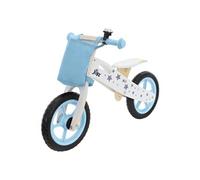 Joyz Mini-Draisienne en Bois, Vélo d'Equilibre Bleu, Vélo d'Apprentissage Enfants +2 Ans,