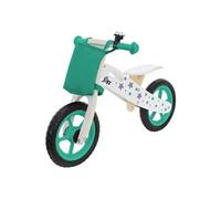 Joyz Mini-Draisienne en Bois, Vélo d'Équilibre Vert, Vélo d'Apprentissage Enfants + 2 Ans, Grün, Weiß G