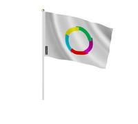 Mini Drapeau Organisation internationale de la francophonie en Plusieurs Tailles 20x30cm Plastique