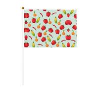 Mini drapeaux à main avec imprimé de maïs végétal, pour grande ouverture, bar, bureau, défilés, Coupe du monde et événements sportifs