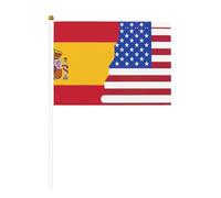 Mini drapeaux américains imprimés de l'Espagne pour grande ouverture, bar, bureau, défilés de la coupe du monde et événements sportifs
