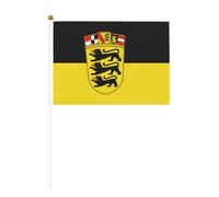 Mini drapeaux de l'État du Bade-Wurtemberg - Idéal pour les événements en plein air, l'esprit d'équipe et les décorations, 14 x 20,8 cm