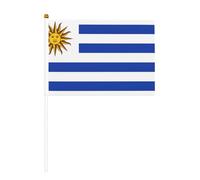 Mini drapeaux de l'Uruguay - Idéal pour les événements en plein air, l'esprit d'équipe et les décorations, 14 x 20,8 cm