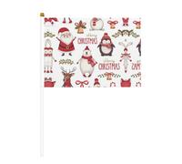 Mini drapeaux de Noël imprimés de Père Noël, pour grande ouverture, bar, bureau, défilés, Coupe du monde et événements sportifs