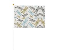 Mini drapeaux de poche à imprimé libellule pour grande ouverture, bar, bureau, défilés de la coupe du monde et événements sportifs