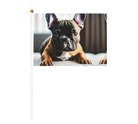 Mini drapeaux de poche imprimés bouledogue français, pour grande ouverture, bar, bureau, défilés de la coupe du monde et événements sportifs