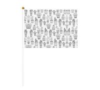 Mini drapeaux de poche imprimés de plantes de cactus pour grande ouverture, bar, bureau, défilés de la coupe du monde et événements sportifs