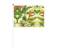 Mini drapeaux de poche imprimés de plantes fleuries, pour grande ouverture, bar, bureau, défilés, Coupe du monde et événements sportifs