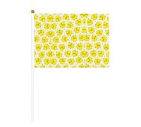 Mini drapeaux de poche imprimés de poulet jaune pour grande ouverture, bar, bureau, défilés de la coupe du monde et événements sportifs