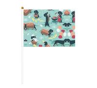 Mini drapeaux de poche imprimés Hot Dogs et limonade, pour grande ouverture, bar, bureau, défilés, Coupe du monde et événements sportifs