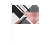 Mini drapeaux de poche imprimés triangulaires abstraits, pour grande ouverture, bar, bureau, défilés de la coupe du monde et événements sportifs