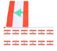 Mini Drapeaux du Liban 20pcs en Polyester, Impression Claire