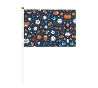 Mini drapeaux imprimés de jeux de baseball pour grande ouverture, bar, bureau, défilés de la coupe du monde et événements sportifs