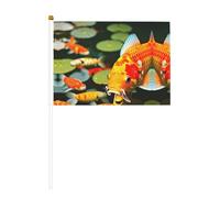 Mini drapeaux japonais avec imprimé poisson koï, pour grande ouverture, bar, bureau, défilés de la coupe du monde et événements sportifs