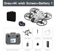 Mini Drone 4K aérien professionnel gris-4k-batterie double caméra intelligente évitement d'obstacles sans brosse quadrirotor enfant