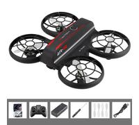 Mini Drone Hélicoptère Télécommandé Pour Éviter Les Obstacles, Quadcopter 4ch 184 Ghz 4ch, Jouets Avec Lumières Led Noires, 2.4ghz, 2.4ghz Noir