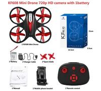 Mini Drone Kf608, Rotation À 360 Degrés, Mode Sans Tête, Maintien D'altitude, Télécommande, Quadricoptère, Jouets Cadeaux Pour Enfants-Générique-Générique