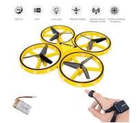 Mini Drone Montre Capteur de gravité Mini Drone à Induction interactif avec Infrarouge évitement d'obstacles Altitude Hold 360° Flip
