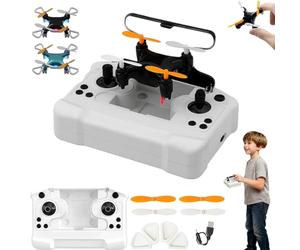 Mini drone pour débutants, quadcopter, mini pour tous les âges avec vols faciles à acrobaties et astuces à 360°, convient pour les débutants, avec lumière LED et protection d'hélice (noir)