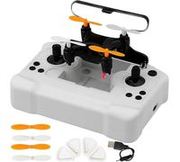 Mini drone pour tous âges avec vols faciles et astuces à 360° - Flyer parfait pour les débutants, mini drone pour enfants avec DEL, maintien de l'altitude et protection de l'hélice, basculement à 360°