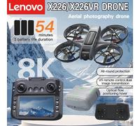 Mini drone professionnel 4K Lenovo X226/X226VR, hélicoptère télécommandé, avion RC, drone avec écran, quadricoptère, jouet cadeau pour enfants X226VR-8K-battery-2