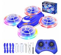 Mini Drone Radiocommandé Enfant, Jouet Cadeau Enfant 5-12 Ans Garcon Fille | 360° Acrobaties, 3 Vitesses Reglables, 2 Batteries Incluses, Arret Automatique, Des 6 Ans