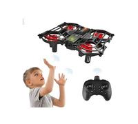 Mini Drône UFO à double mode télécommandé à induction pour Enfants-Rouge