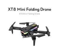 Mini Drone Xt8 Rc 4k Hd, Double Caméra, Wifi Fpv Rc, Quadcopte, Pression D'air, Altitude Fixe, Lumière Led, Hélicoptère, Jouet, Cadeaux Pour Garçons, 2022-Générique