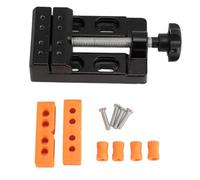 MINI DROY PRESS METTRE, AMPORT DE TABLE FLAT ALIFICABLE, FAIT D'ALLIAGE D'ALIMINUM, équipé de mâchoires d'ouverture parallèle, adaptées aux travaux de précision.