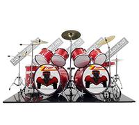 Mini Drum Set ZZ-TOP Eliminator tribute miniature rock modèle échelle 1:4 collectible size dolls modèle de collection 40 cm