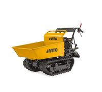 Mini Dumper à chenilles Moteur Loncin 196Cm3 Essence 6.5CV - Brouette à chenilles Transport Charge 300kg 4.8KW Chantier