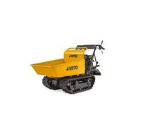 Mini Dumper à chenilles Moteur Loncin 196Cm3 Essence 6.5CV - Brouette à chenilles Transport Charge 300kg 4.8KW Chantier