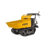 Mini Dumper à chenilles Moteur Loncin 196Cm3 Essence 6.5CV - Brouette à chenilles Transport Charge 300kg 4.8KW Chantier VITO