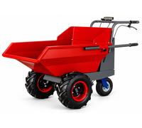 Mini dumper électrique 220l 400kg 3 roues benne basculante avec batterie 48V / 12Ah Stattos MED400