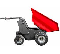 Mini dumper électrique 220l 500kg 4 roues benne basculante motorisée avec batterie 48V / 20Ah Stattos MED501H
