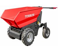 Mini dumper électrique 220l 500kg 4 roues benne basculante motorisée avec batterie 48V / 20Ah Torros MED501H