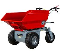 Mini dumper électrique 500kg 216L benne basculante par vérin batterie 48V / 32Ah Stattos MED502