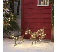 Mini Duo Biche et Faon Lumineux Harlow à LED Bicolore